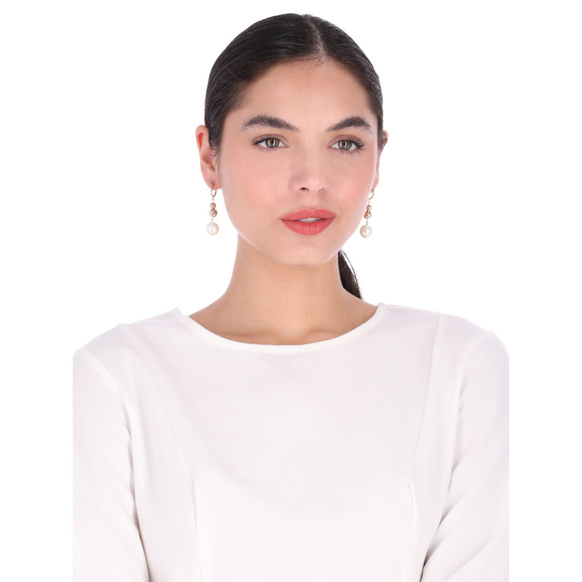 ARETES DKNY CARMINE DORADO