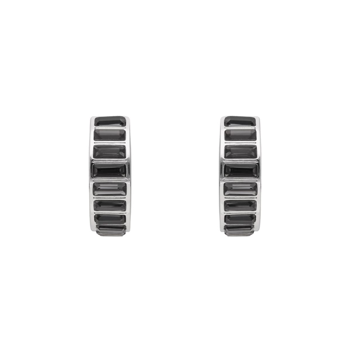 ARETES DKNY COLOR PLATEADO FORMA CIRCULAR 04G00637