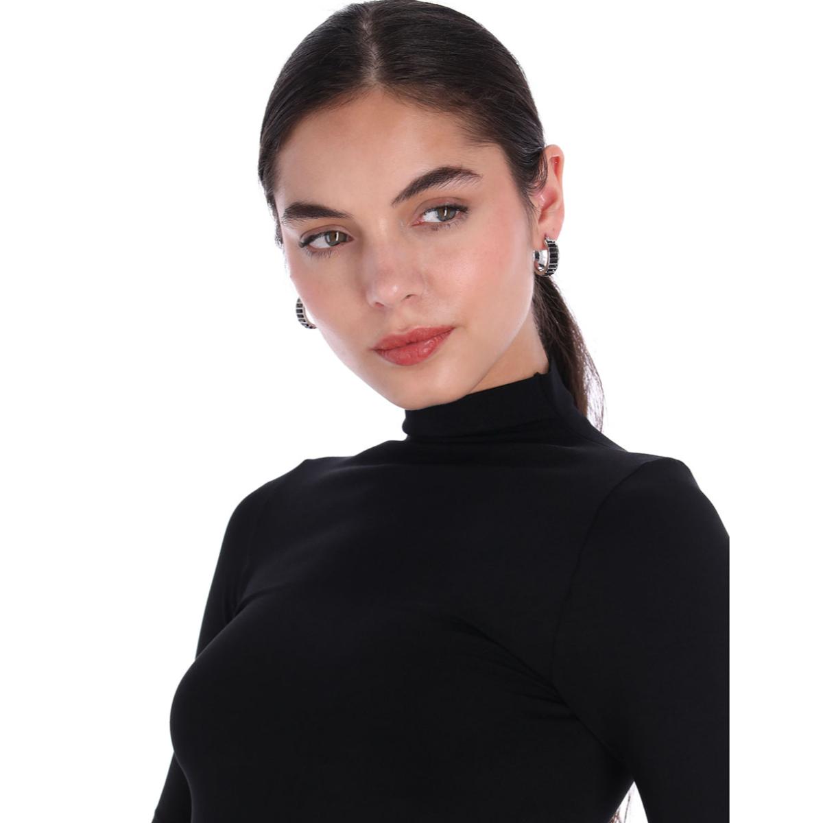 ARETES DKNY COLOR PLATEADO FORMA CIRCULAR 04G00637