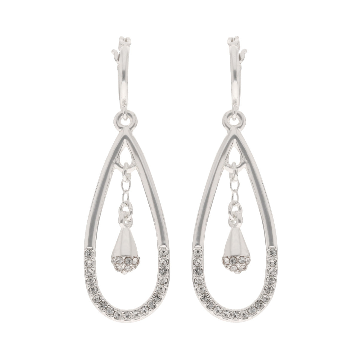 ARETES DKNY ANN PLATEADO