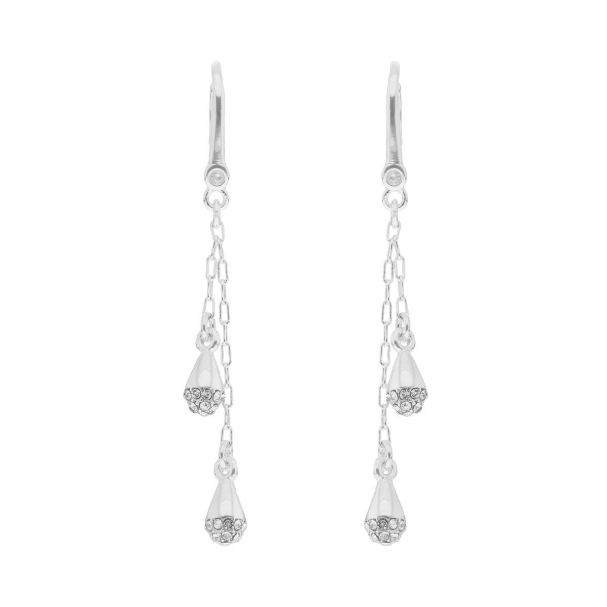 ARETES DKNY ANN PLATEADO
