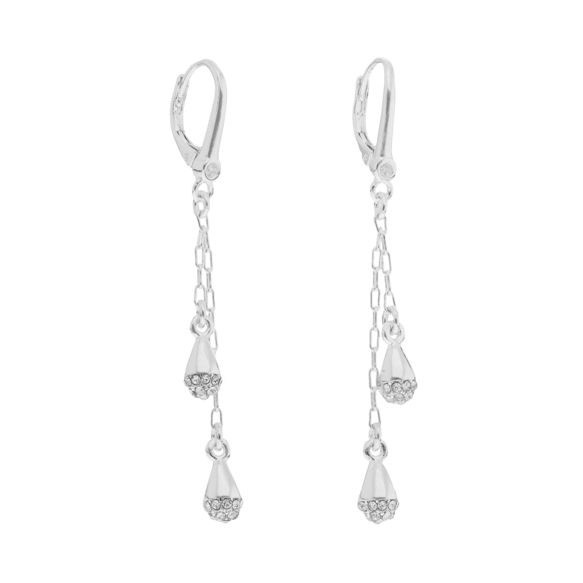 ARETES DKNY ANN PLATEADO