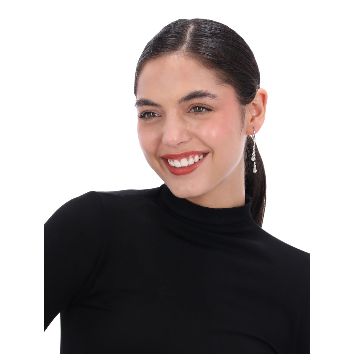 ARETES DKNY ANN PLATEADO