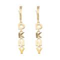 ARETES DKNY SOCIAL DORADO