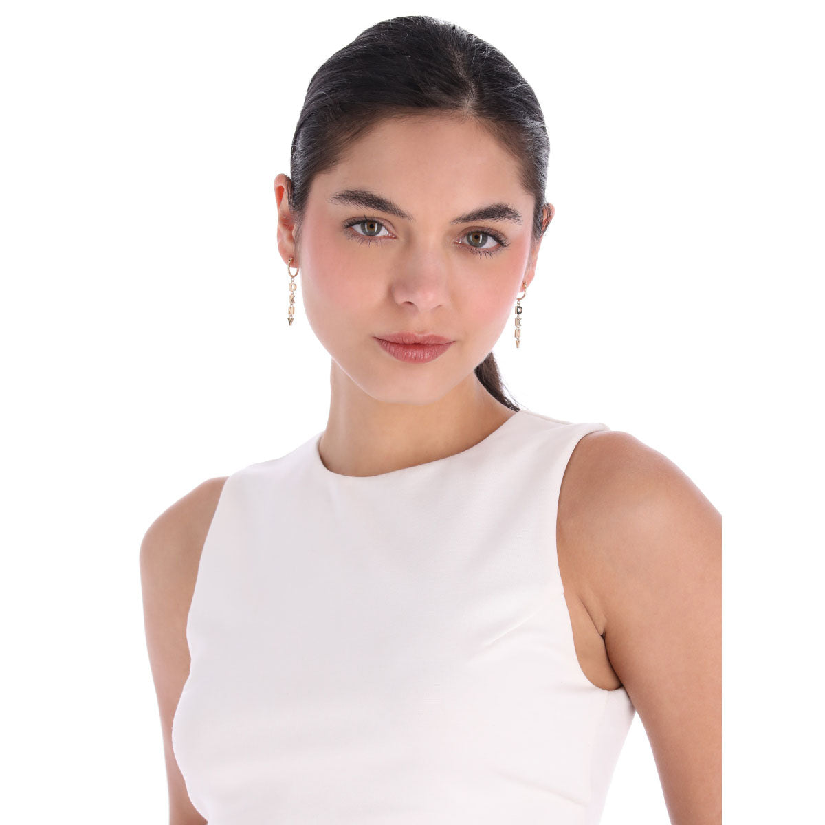 ARETES DKNY SOCIAL DORADO