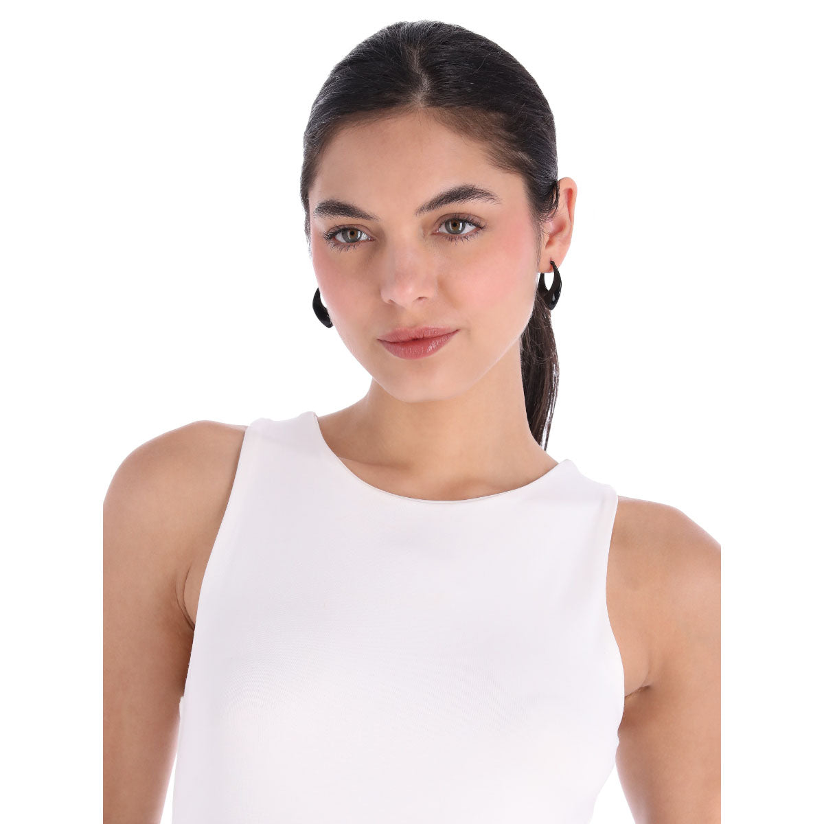 ARETES DKNY BAILEY NEGRO