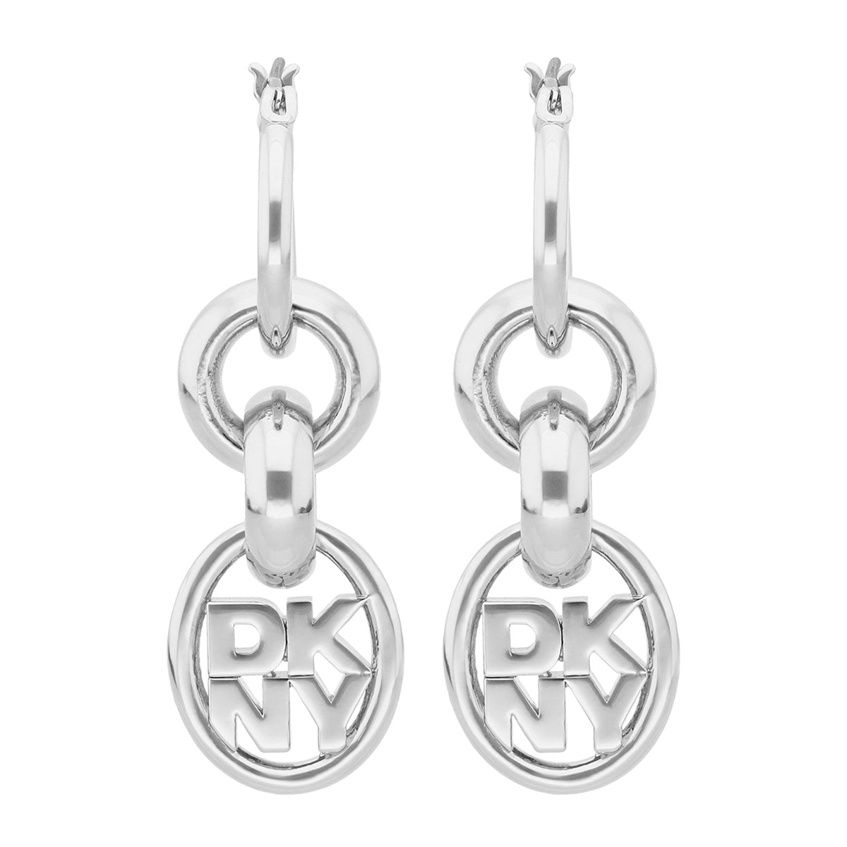 ARETES DKNY MAGGIE PLATEADO