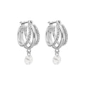 ARETES DKNY JADE PLATEADO