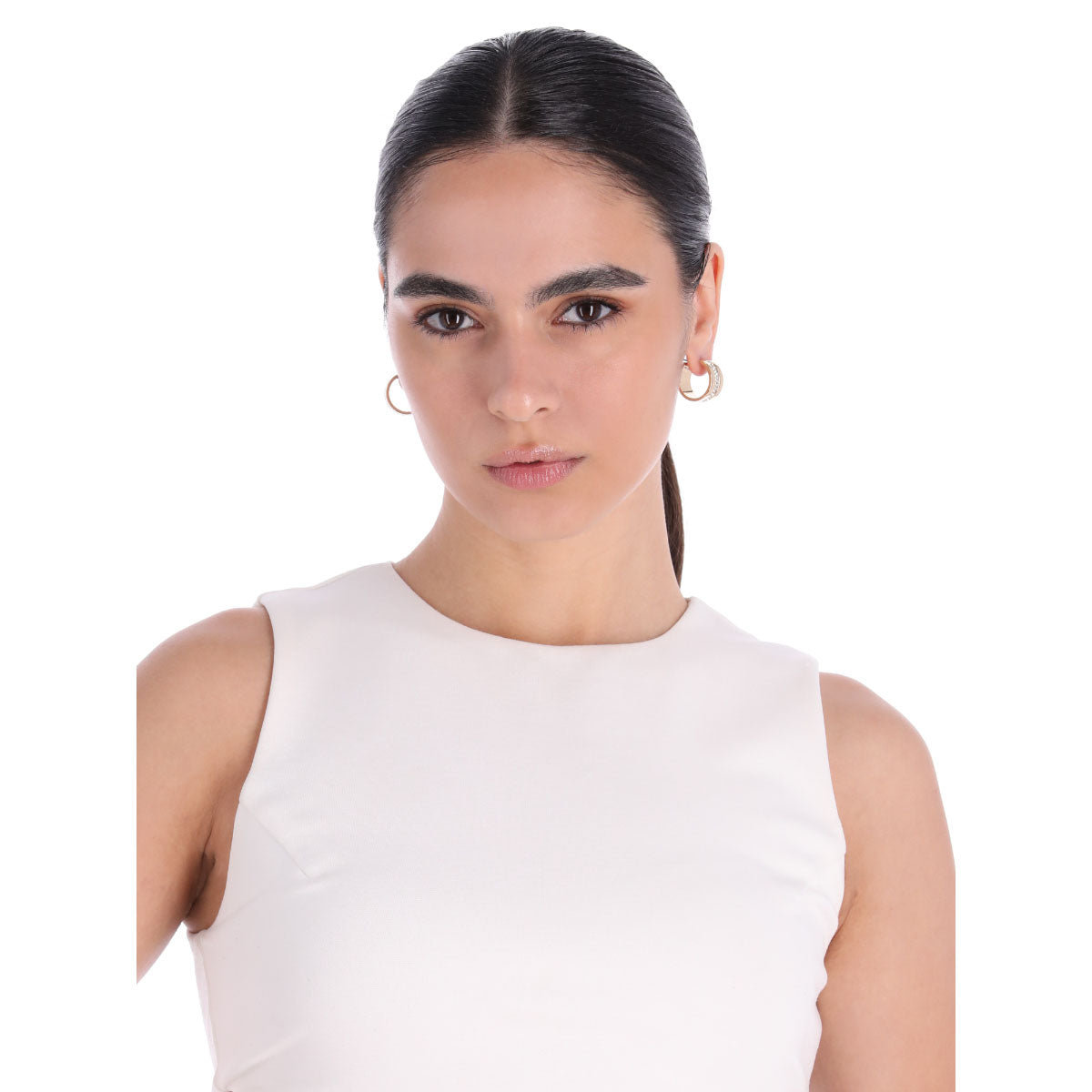 ARETES DKNY JADE DORADO