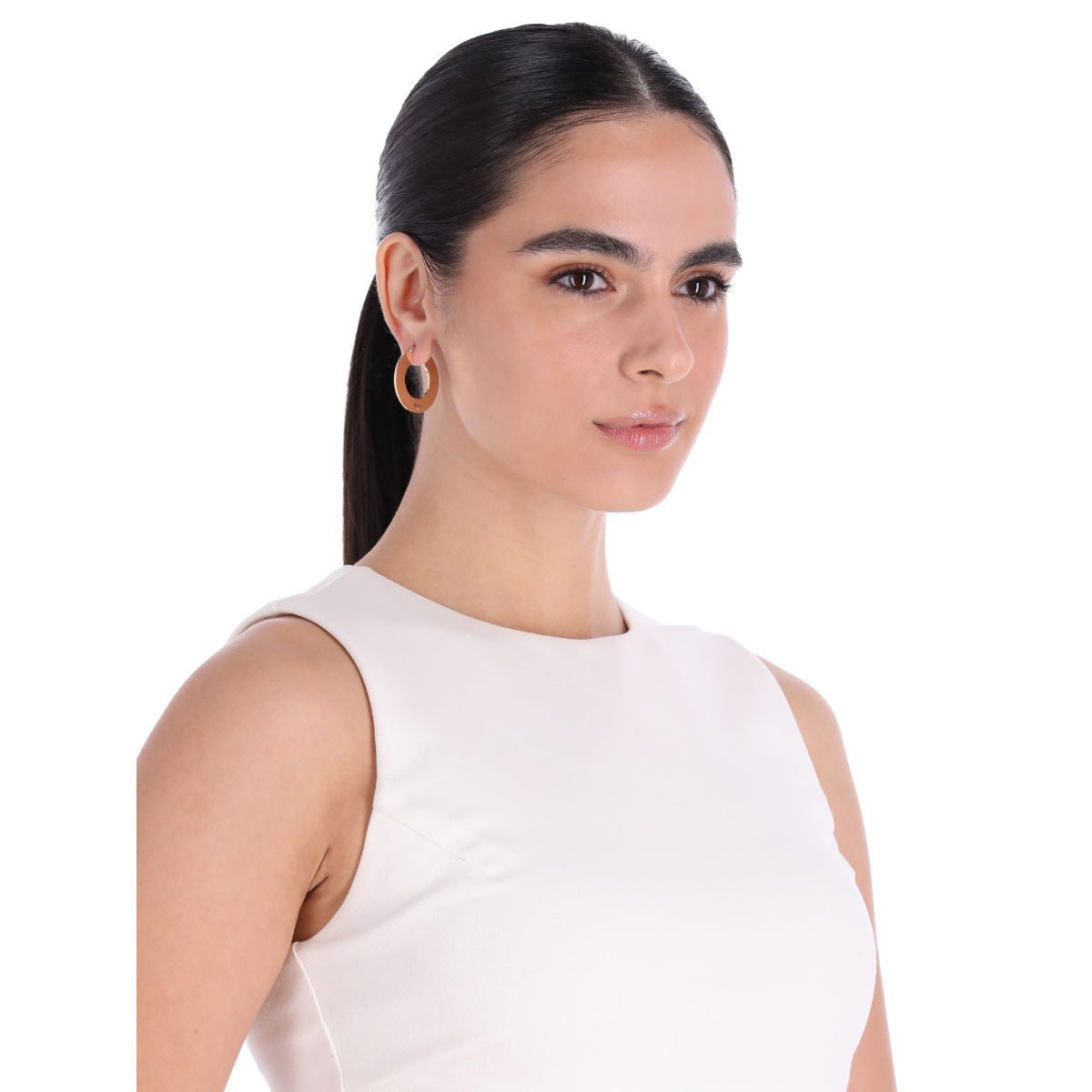 ARETES DKNY JADE DORADO