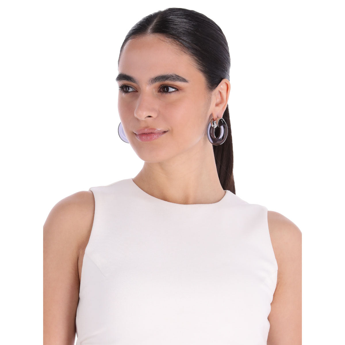 ARETES DKNY SALLY TRANSPARENTE
