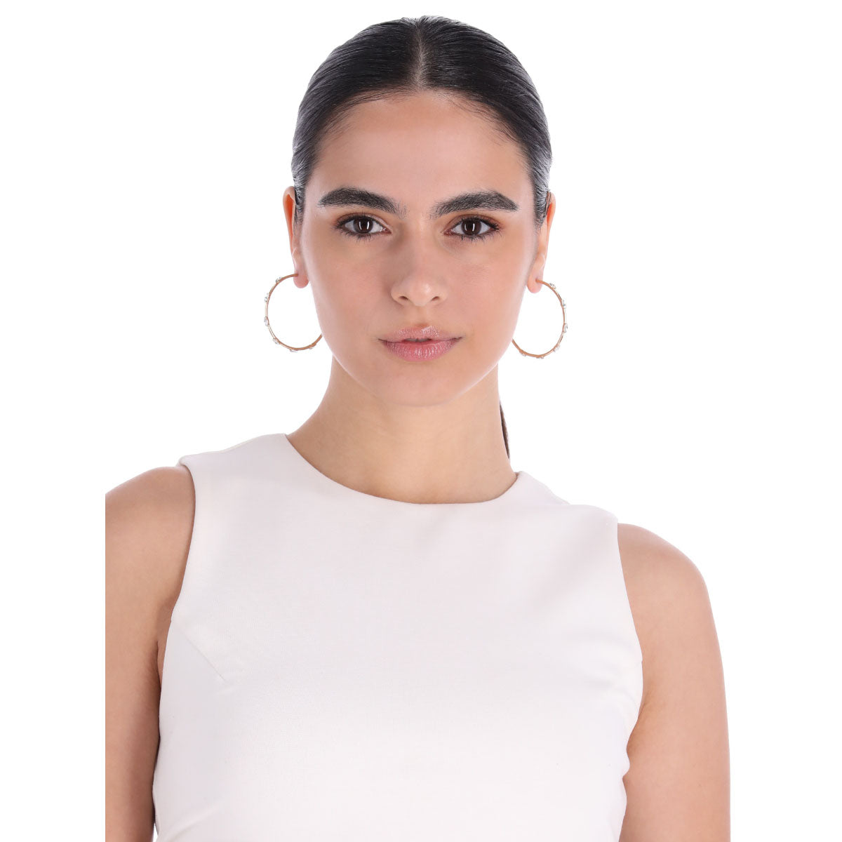ARETES DKNY JADE DORADO