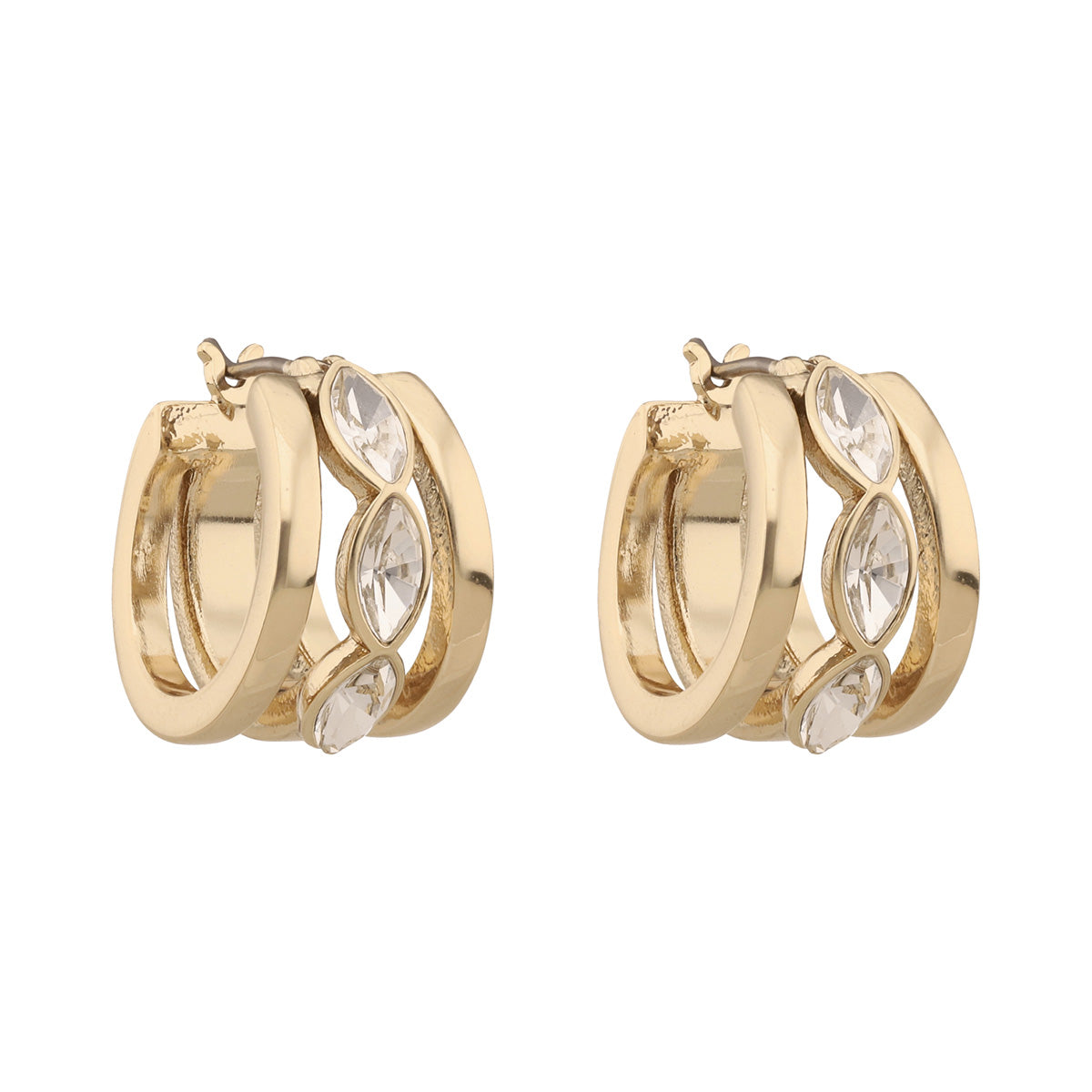 ARETES DKNY COLOR DORADO FORMA TRIPLE ARO 04G00837