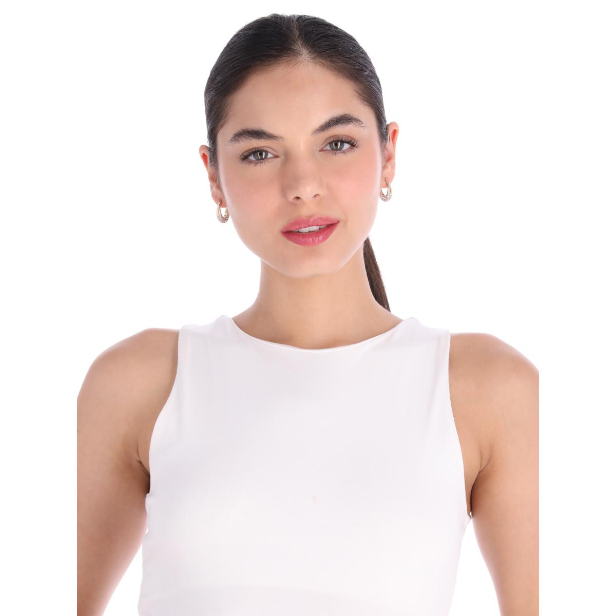 ARETES DKNY COLOR DORADO FORMA ASIMETRICO 04G00838