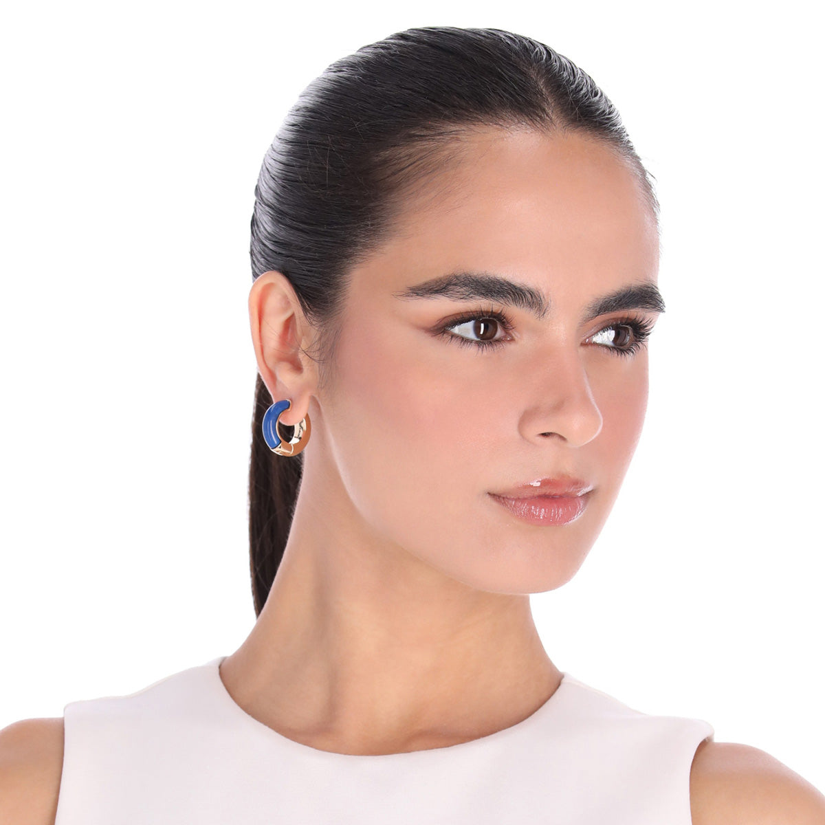 ARETES DKNY COLOR BITONO FORMA CIRCULAR 04G00844