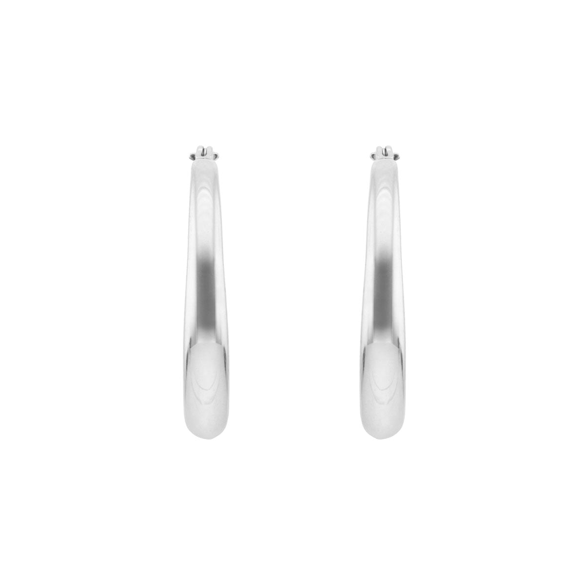 ARETES DKNY COLOR PLATEADO FORMA OVALADO 04G00849
