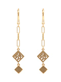 ARETES DKNY COLOR DORADO FORMA ROMBO 04G00864