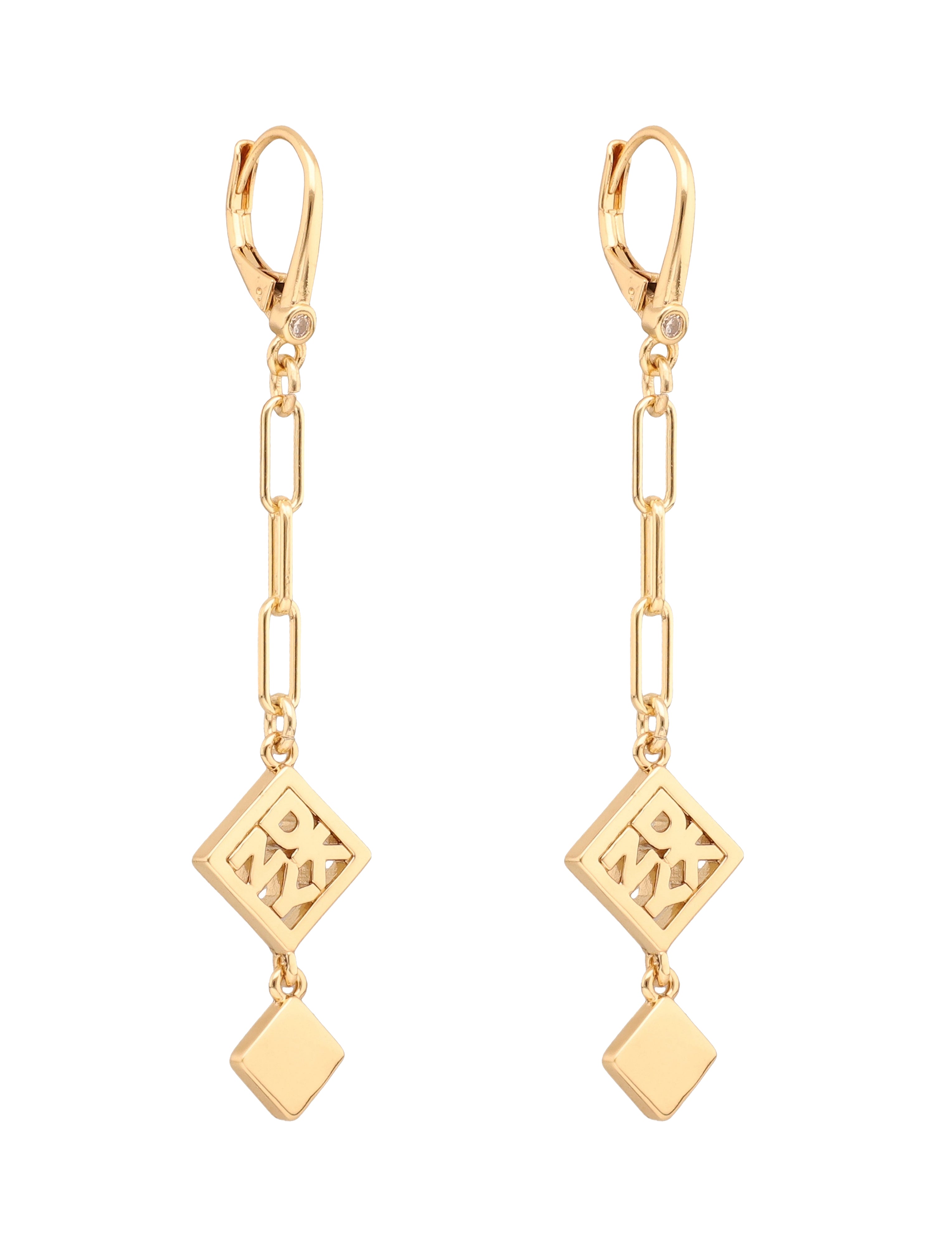 ARETES DKNY COLOR DORADO FORMA ROMBO 04G00864