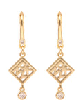 ARETES DKNY COLOR DORADO FORMA ROMBO 04G00866