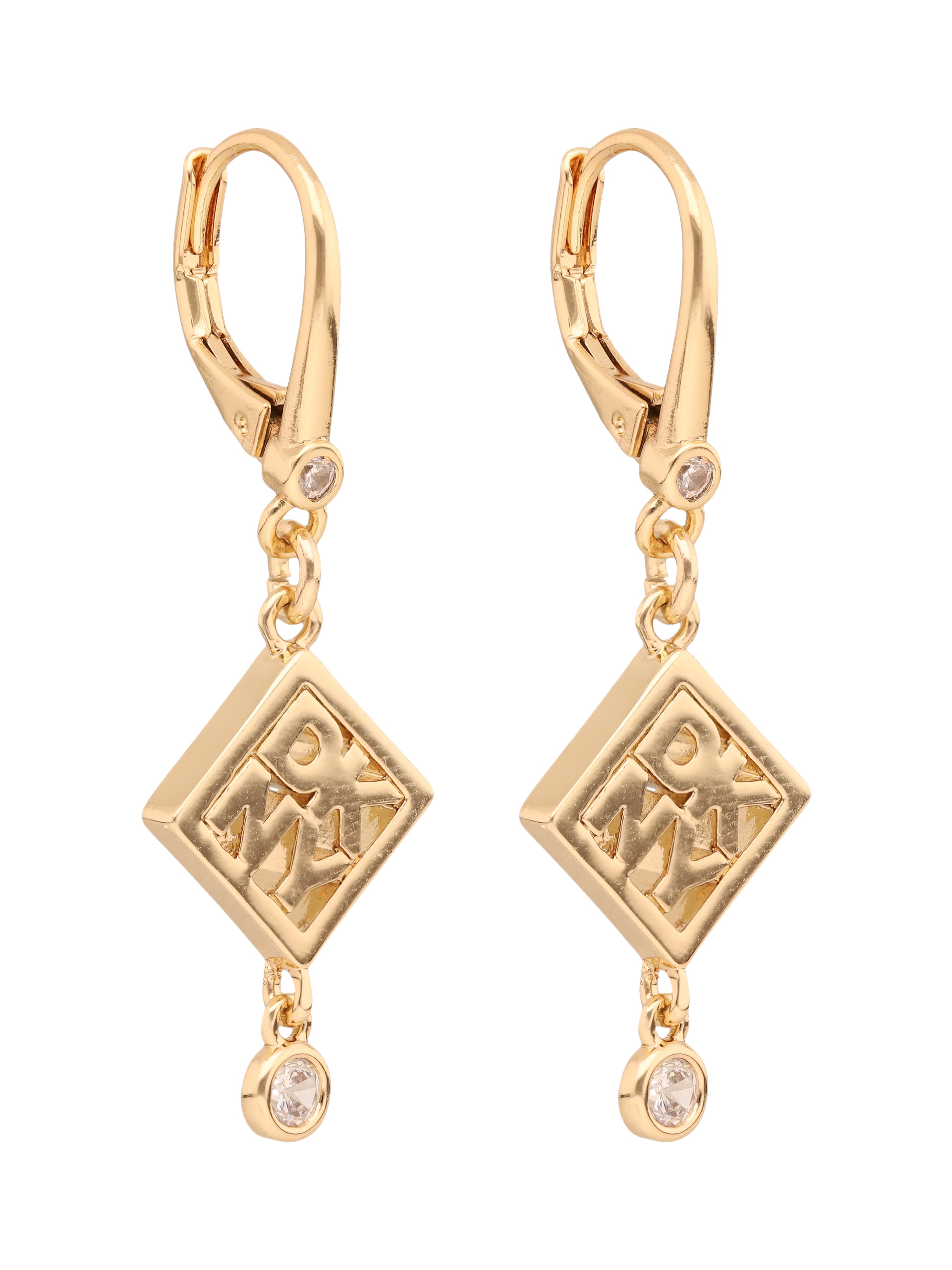 ARETES DKNY COLOR DORADO FORMA ROMBO 04G00866