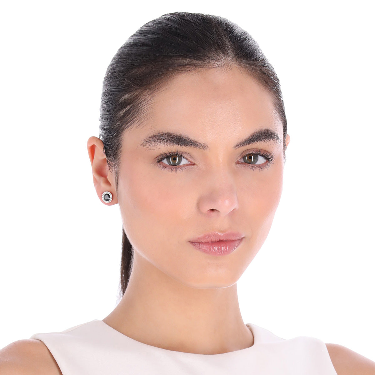 ARETES DKNY HADLEE PLATEADO