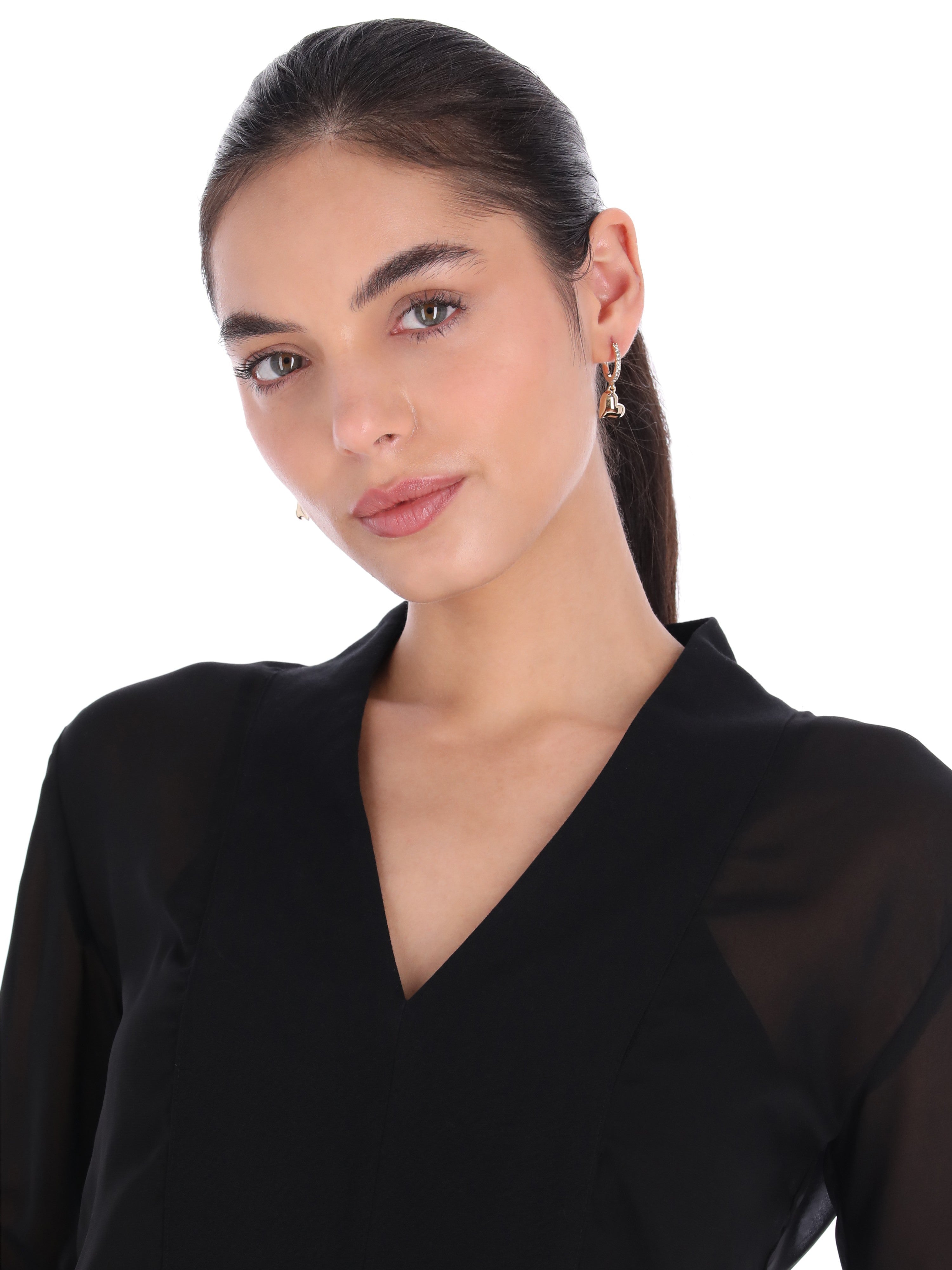 Aretes DKNY CLEO dorado