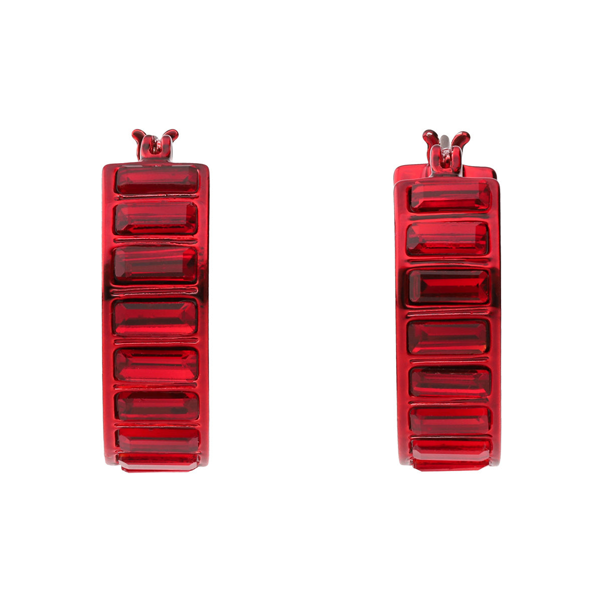 ARETES DKNY RIVET LOGO F25 ROJO