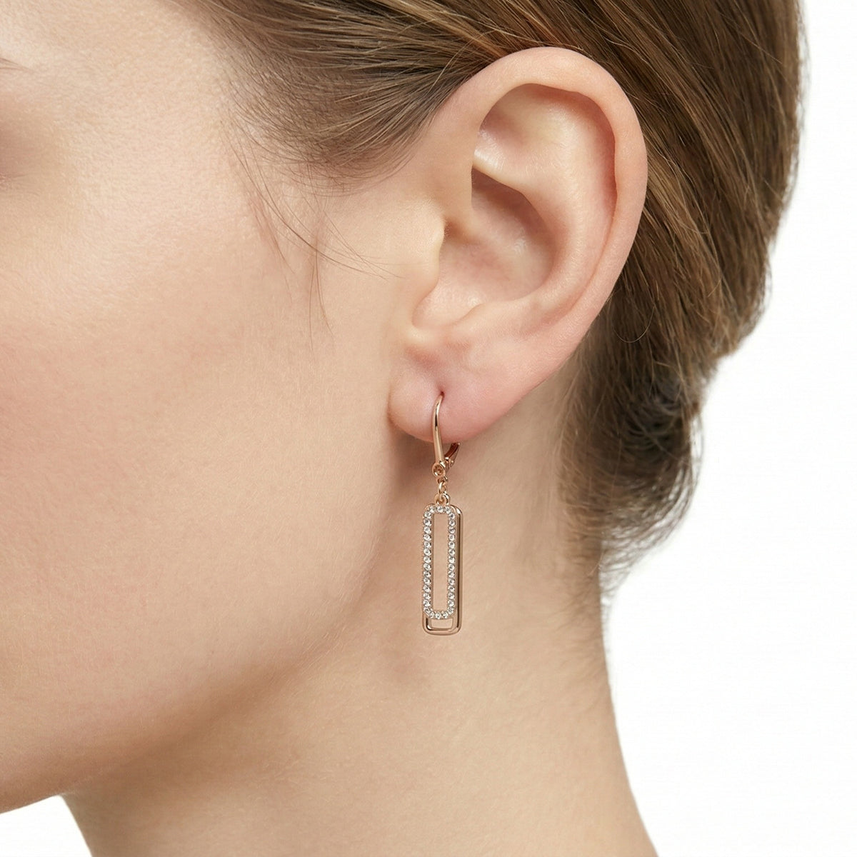 ARETES DKNY COLOR DORADO FORMA RECTANGULAR 04G00910