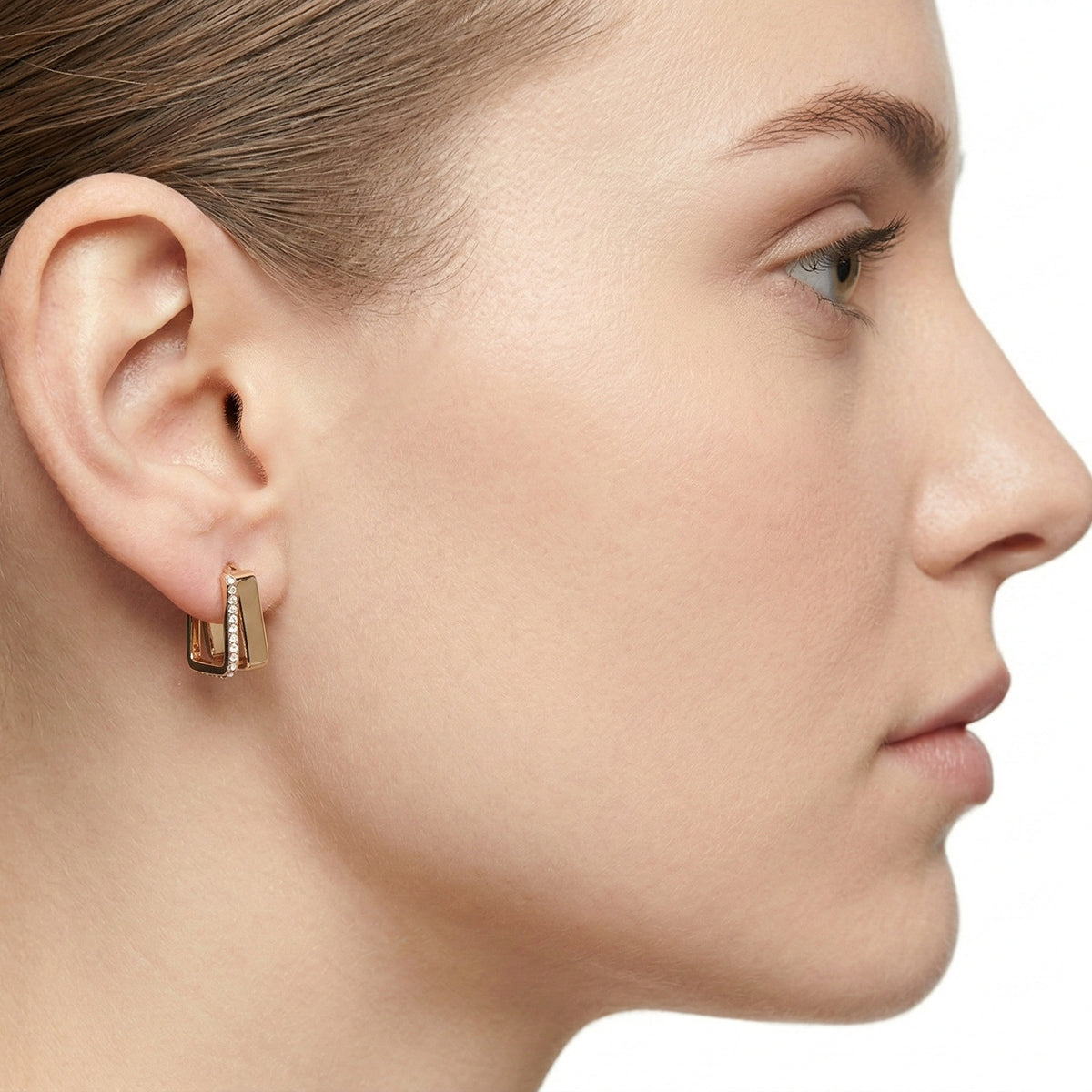 ARETES DKNY COLOR DORADO FORMA IRREGULAR 04G00918