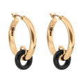 Aretes DKNY Color Dorado Forma Circular 04G00921