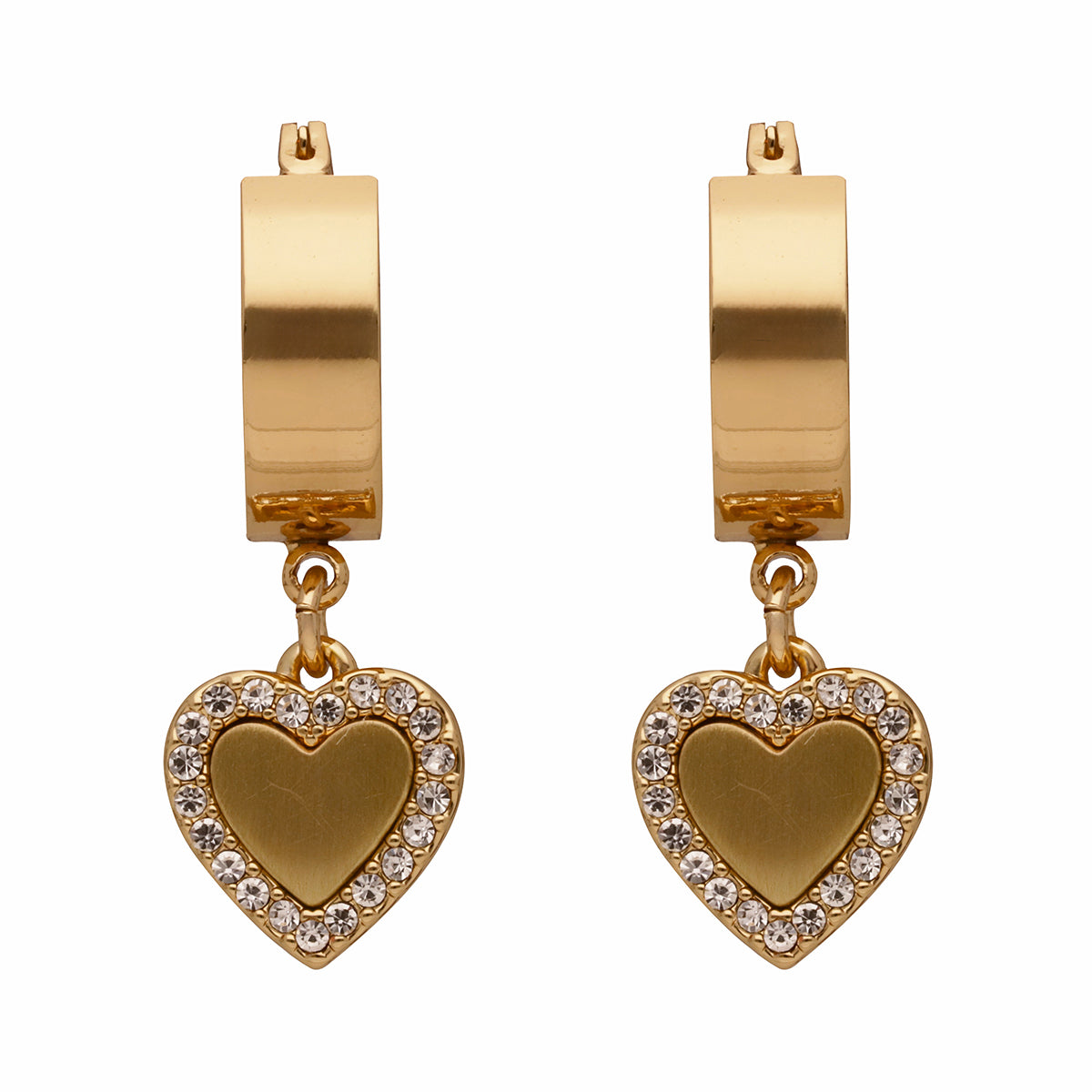 ARETES DKNY COLOR DORADO FORMA CORAZÓN 04G00968