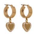 ARETES DKNY COLOR DORADO FORMA CORAZÓN 04G00968