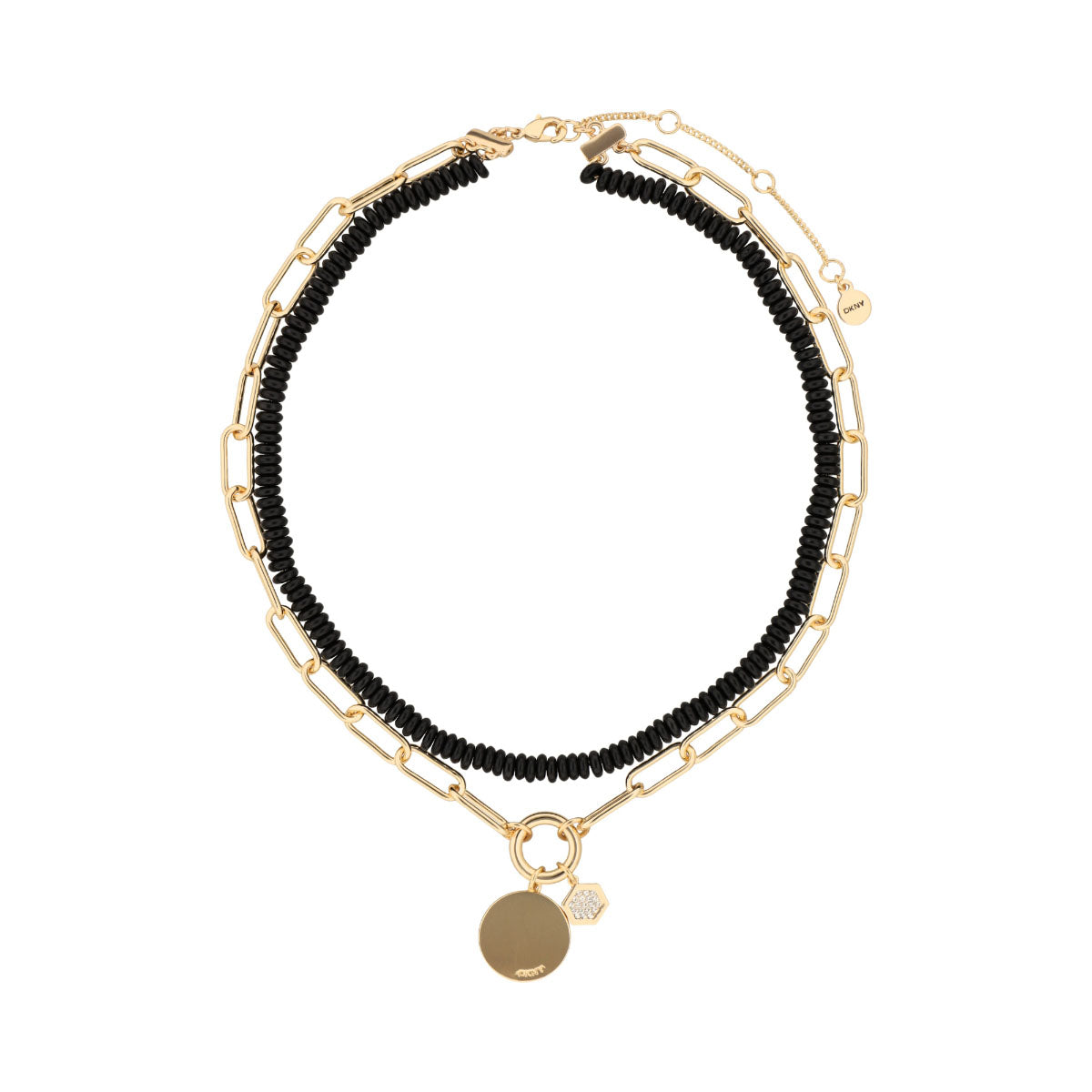 COLLAR DKNY KATANA DORADO/NEGRO