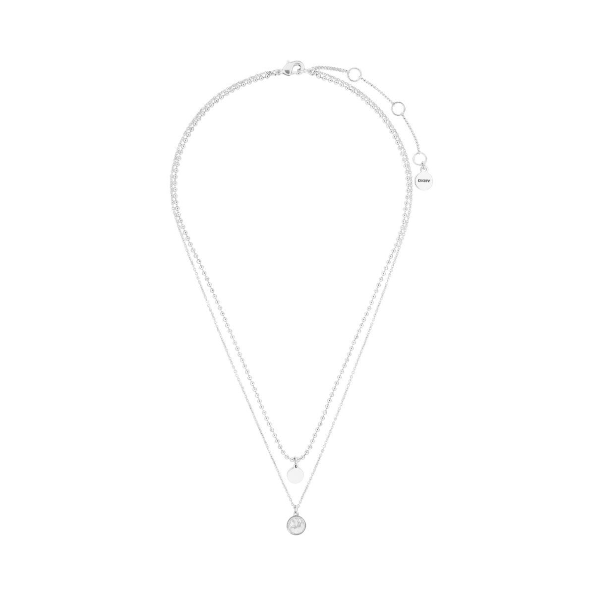 COLLAR DKNY JADE PLATEADO