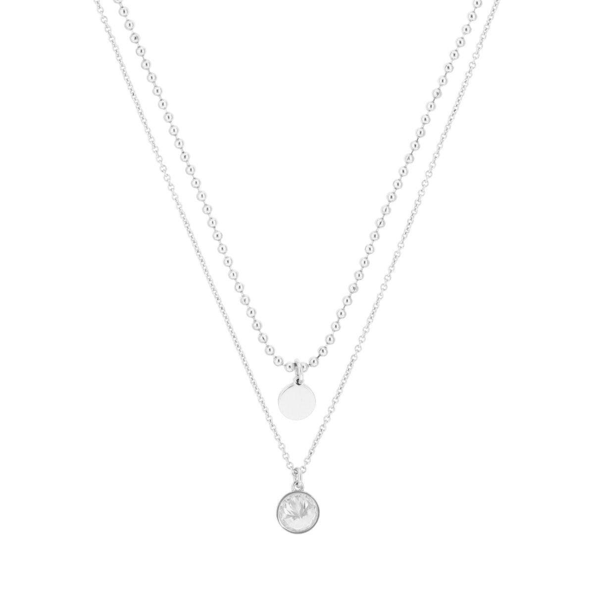 COLLAR DKNY JADE PLATEADO