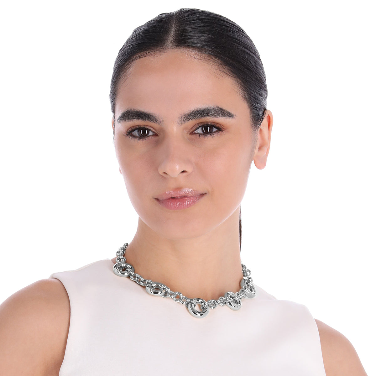 COLLAR DKNY RAINE PLATEADO