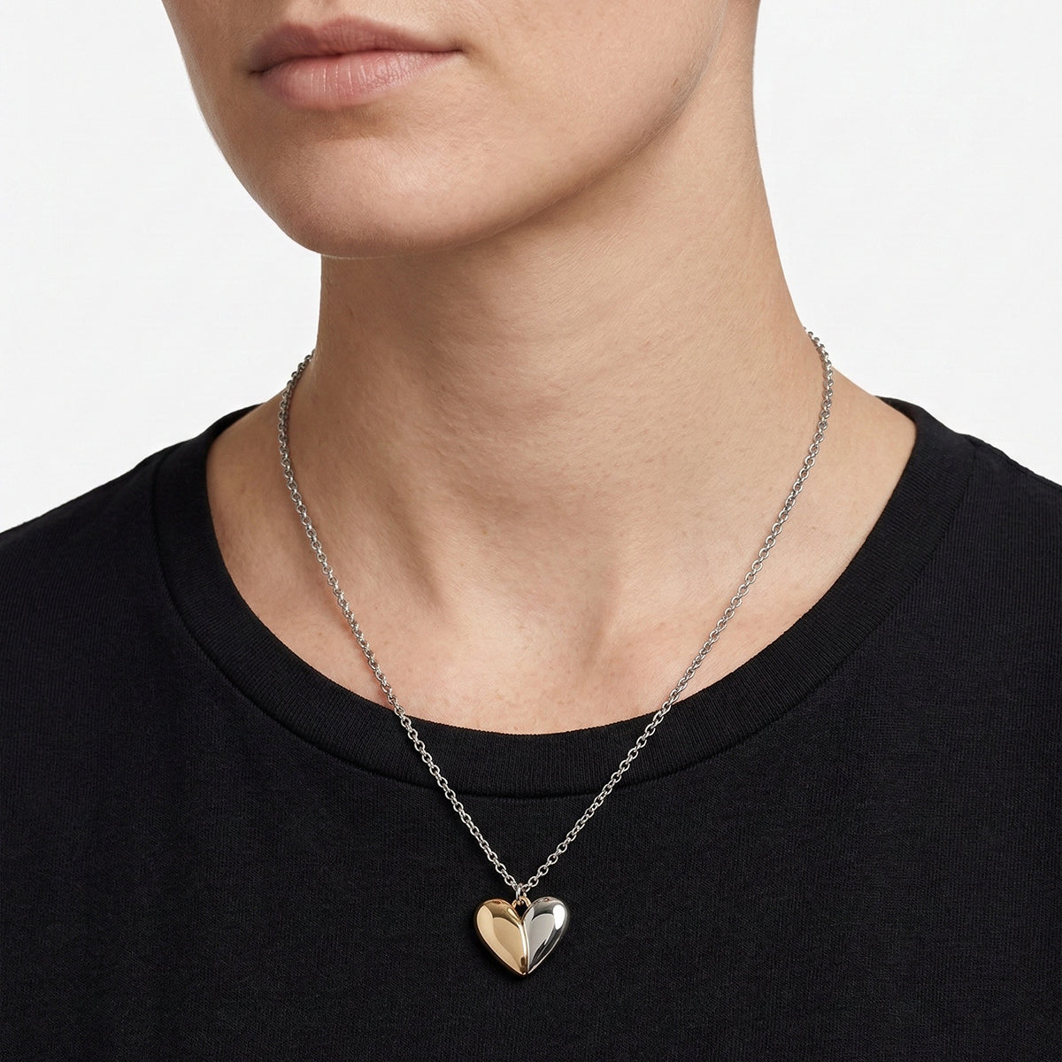 COLLAR DKNY COLOR BITONO FORMA CORAZÓN 04N00353