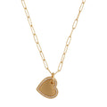 COLLAR DKNY COLOR DORADO FORMA CORAZÓN 04N00368