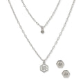 BOXSETCOLLAR DKNY COLOR PLATEADO FORMA ROMBO 04S00106_N