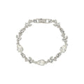 PULSERA GIVENCHY CRYSTAL CLEAR PLATA