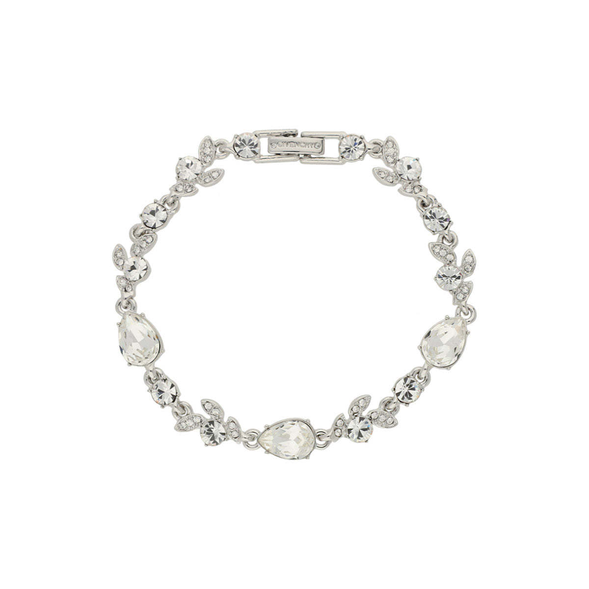 PULSERA GIVENCHY CRYSTAL CLEAR PLATA