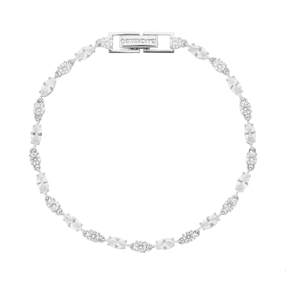 PULSERA GIVENCHY COLOR PLATEADO FORMA CUADRADO 07B00279