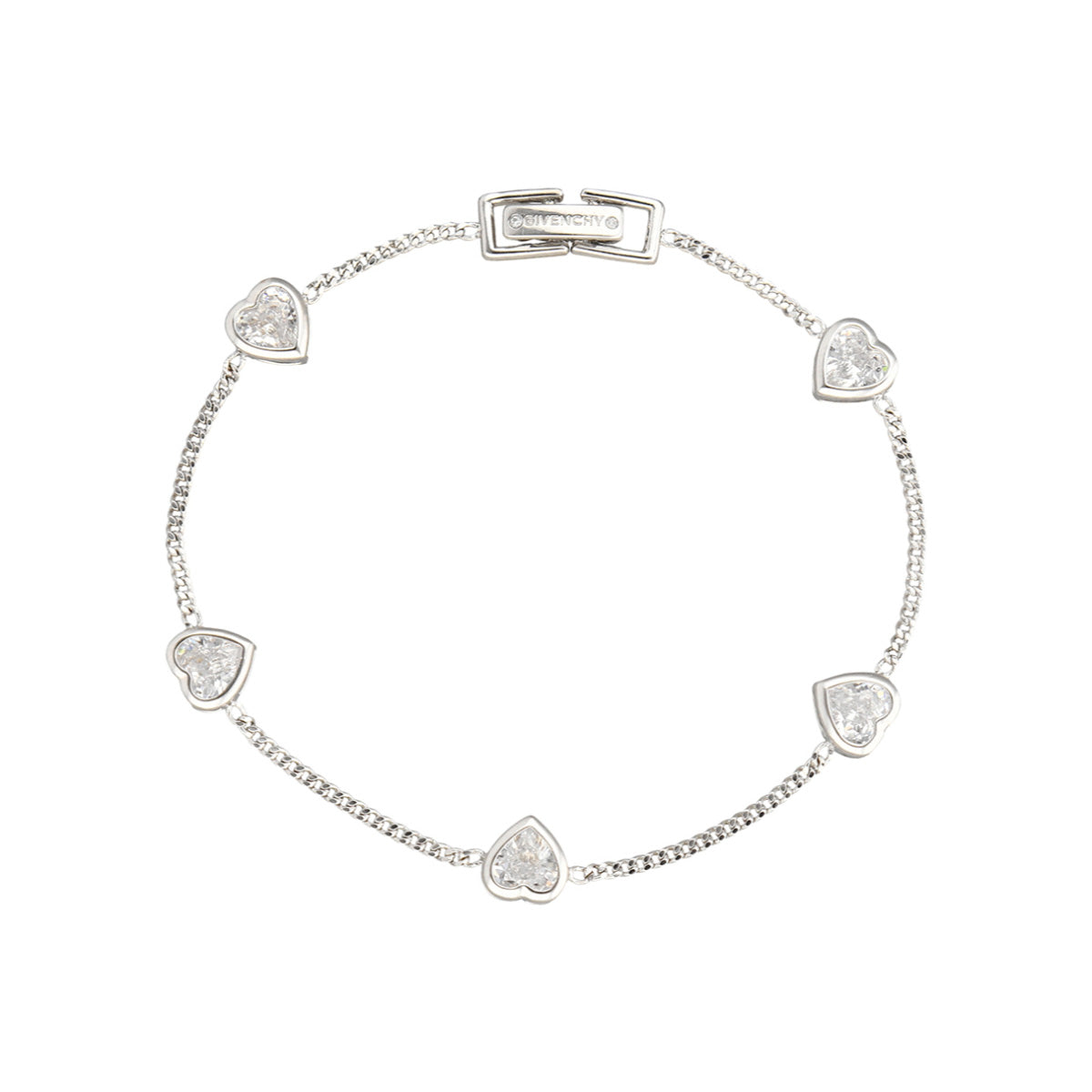 PULSERA GIVENCHY HEAVENLY HEARTS PLATEDADO