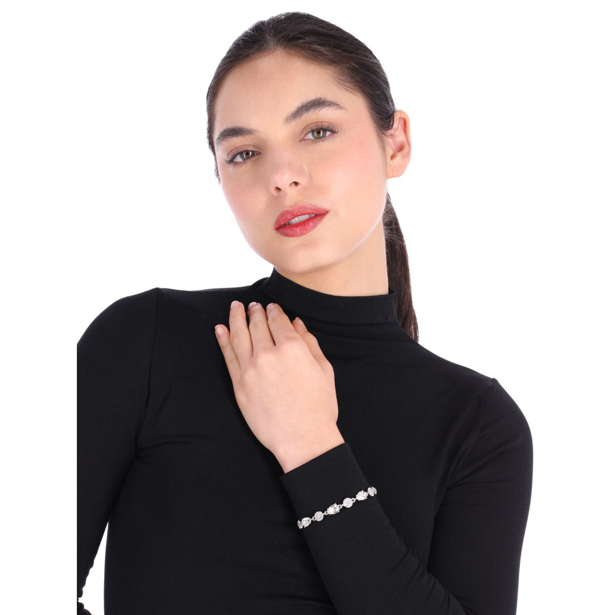 PULSERA GIVENCHY IVORY RUNWAY PLATEADO