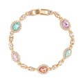 PULSERA COLOR DORADO, GIVENCHY, FORMA VARIOS TIPO FLEXIBLE DE CRISTALES COLOR MULTICOLOR, CIERRE TIPO PRESIÃ“N, FAMILIA SWEET ESCAPE, CONTENIDO 1 PULSERA
