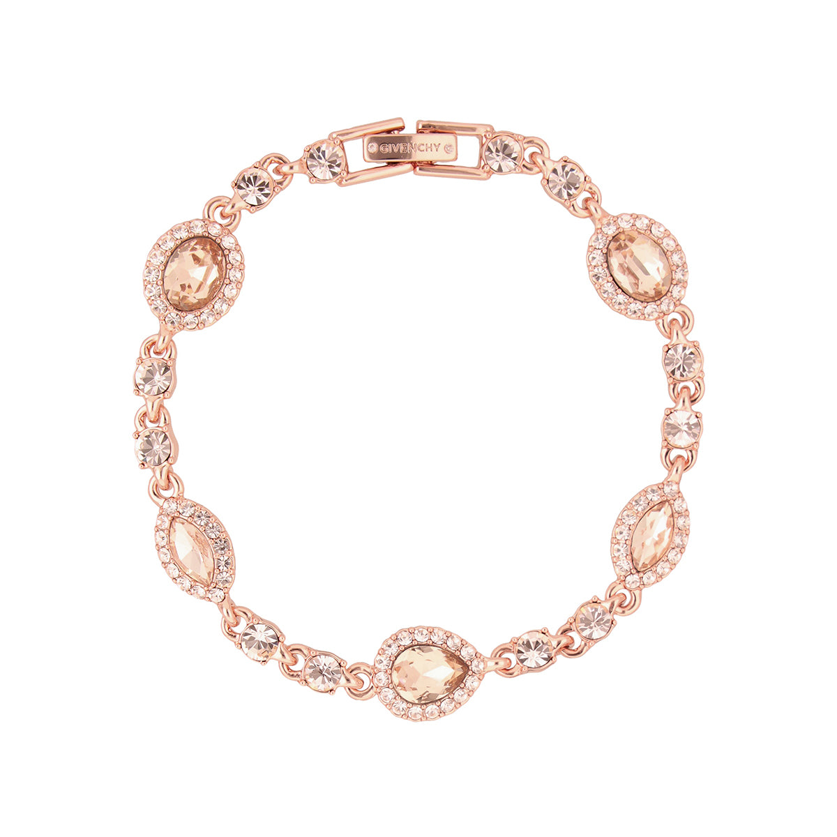 PULSERA COLOR ORO ROSA, GIVENCHY, FORMA VARIOS TIPO FLEXIBLE DE CRISTALES COLOR ROSA, CIERRE TIPO PRESIÃ“N, FAMILIA SWEET ESCAPE, CONTENIDO 1 PULSERA