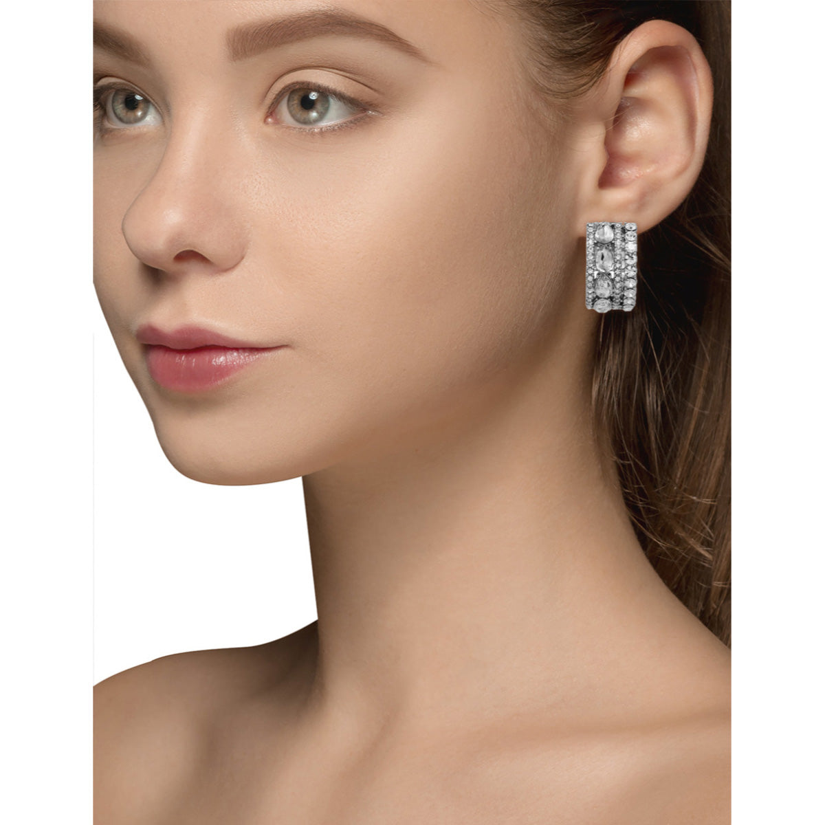 ARETES GIVENCHY BOLD AND BEAUTIFUL PLATA
