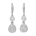 ARETES GIVENCHY SHEER SILHOUETTE PLATA