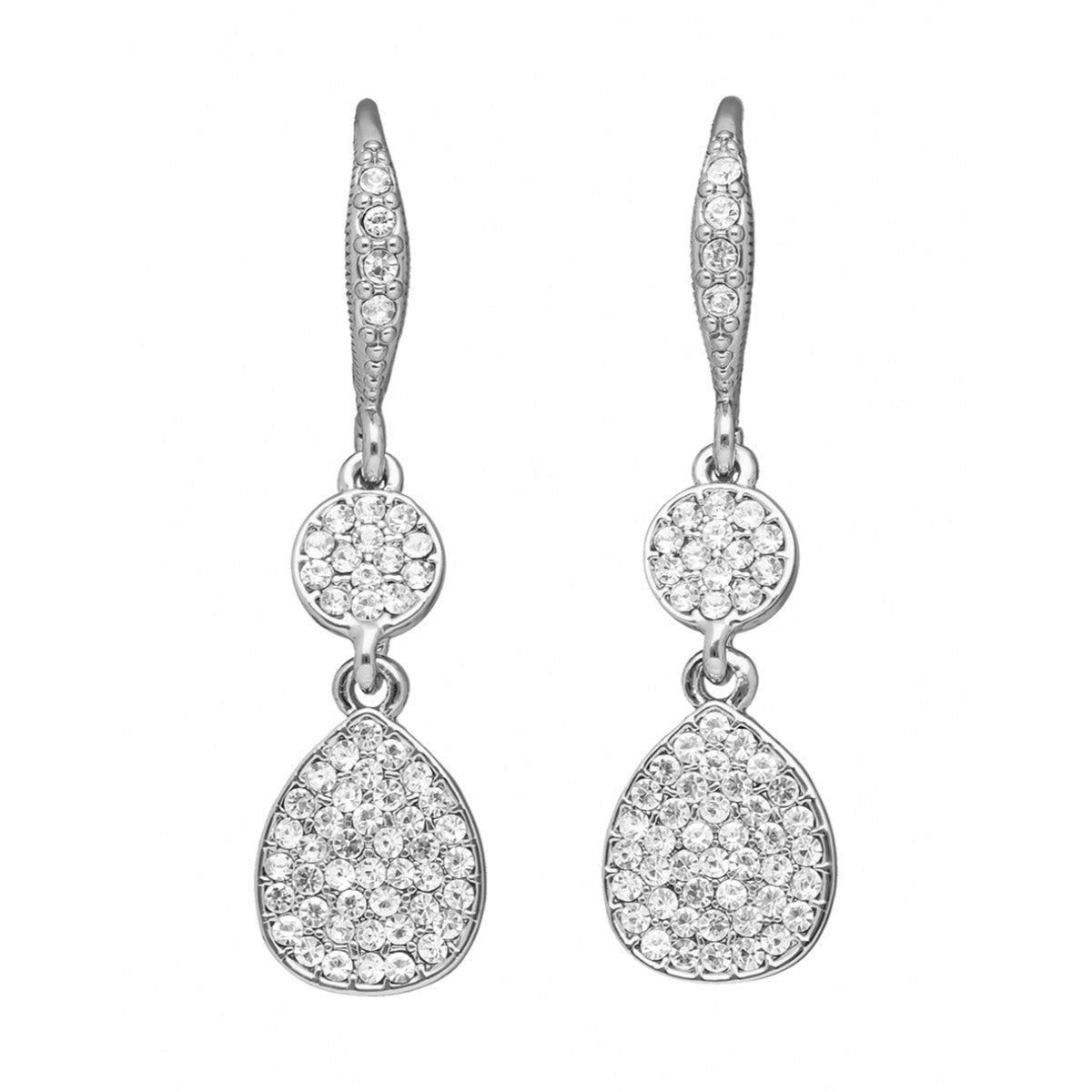ARETES GIVENCHY SHEER SILHOUETTE PLATA