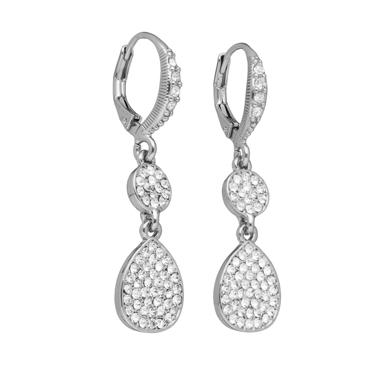 ARETES GIVENCHY SHEER SILHOUETTE PLATA